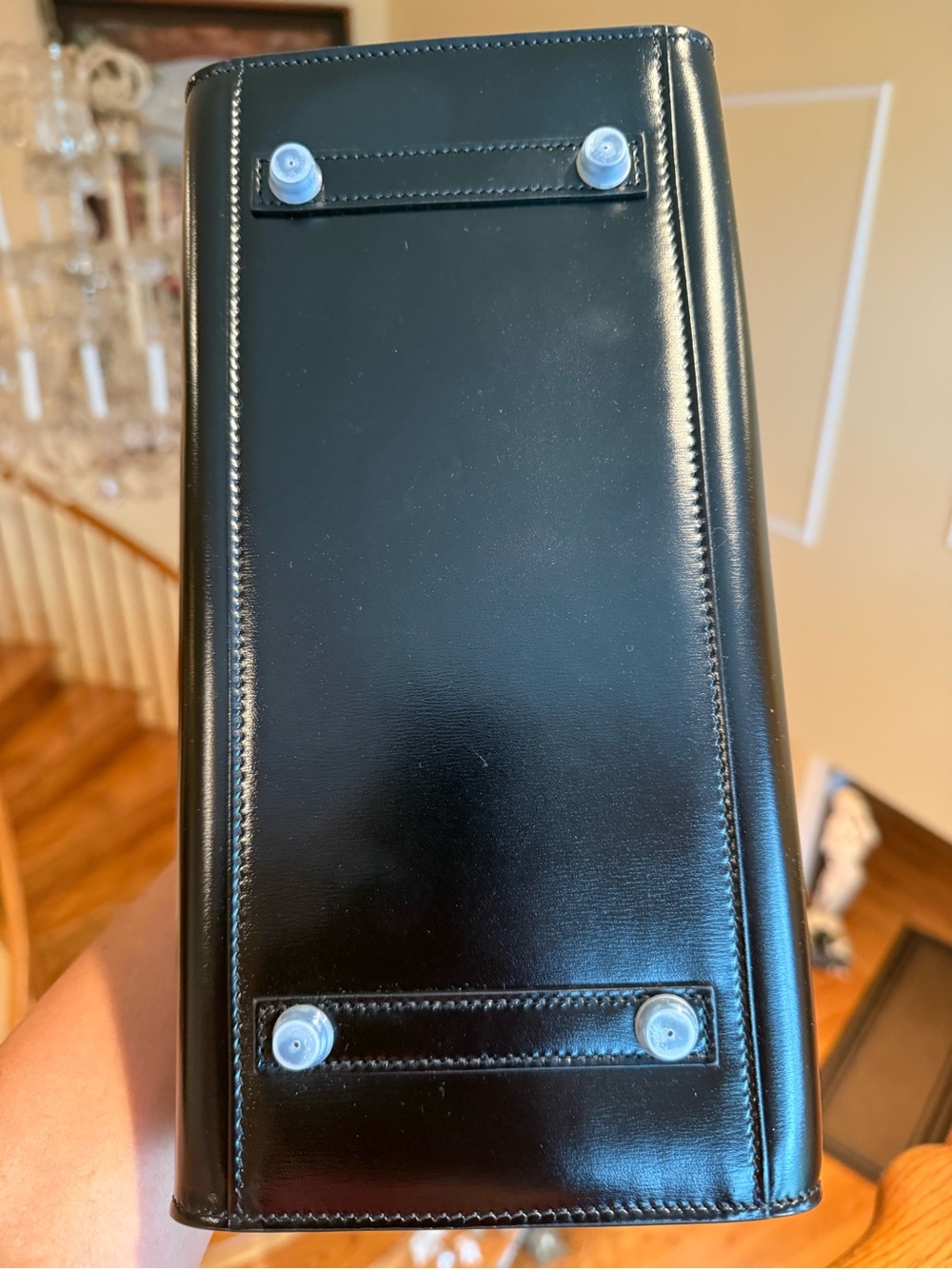 Classic Black Box Leather Top-Handle Satchel
Black HW
30CM - Picture 3 of 9